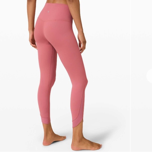 Lululemon Align high rise 25” in Briar Rose with Petal inspired hem in size 10 - Picture 2 of 11